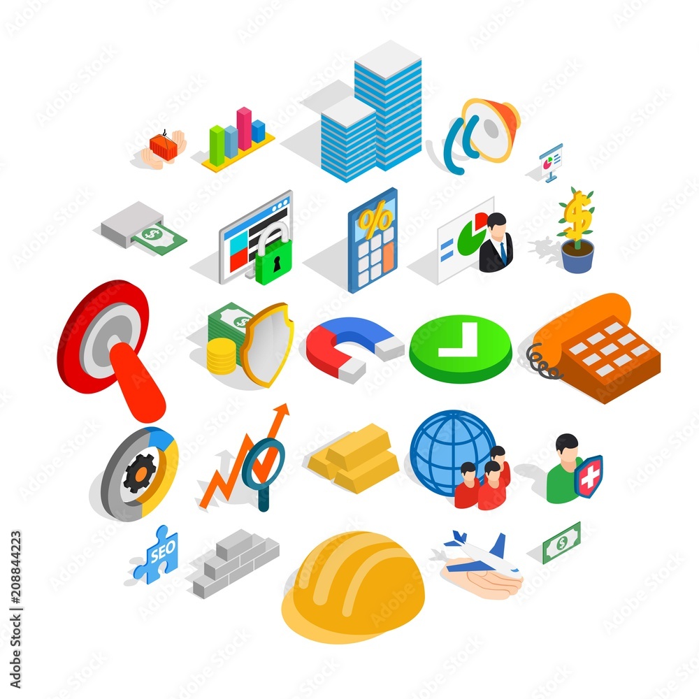 Poster rating icons set. isometric set of 25 rating vector icons for web isolated on white background