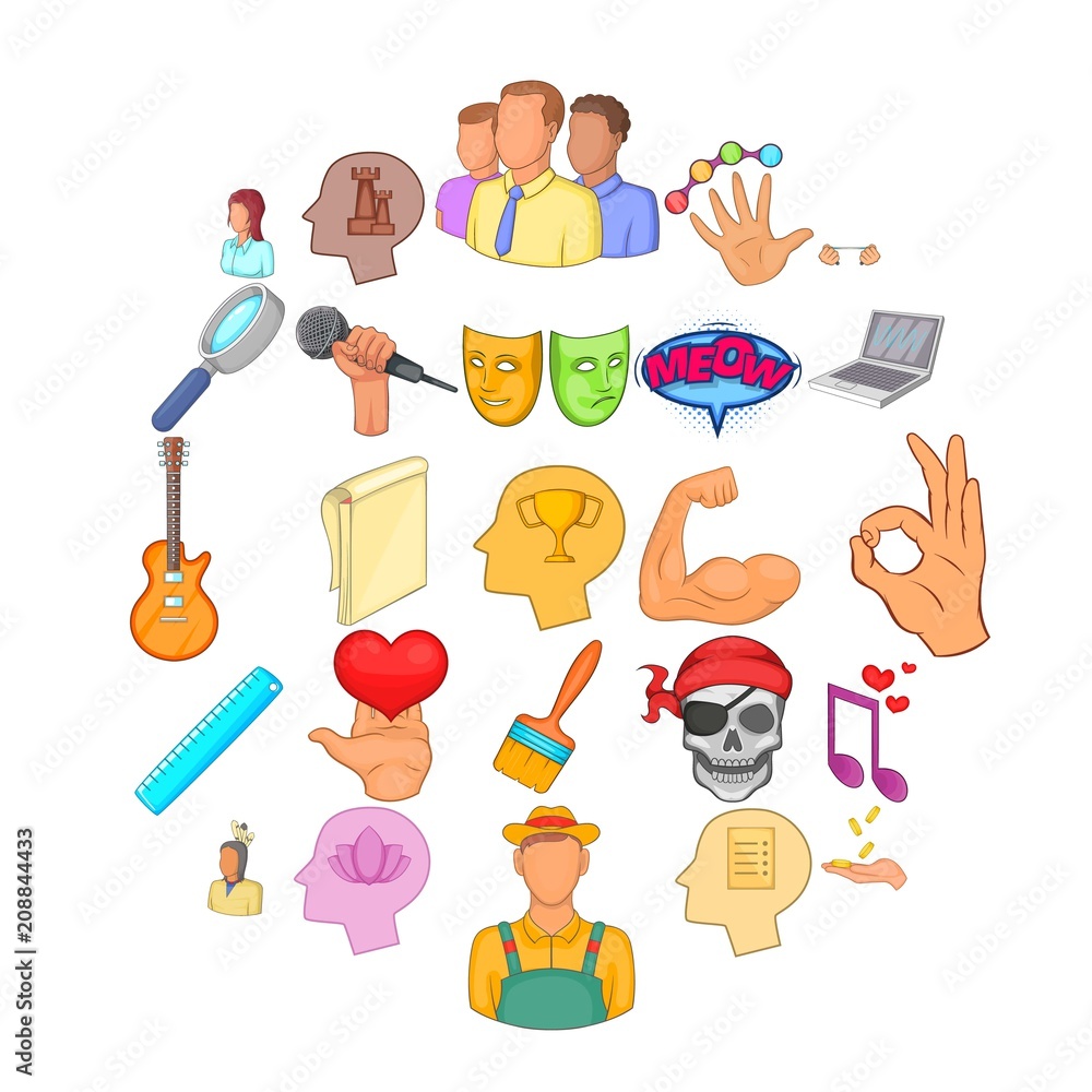 Poster mummer icons set. cartoon set of 25 mummer vector icons for web isolated on white background