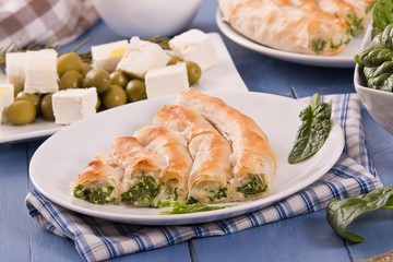 Greek spinach pie.