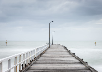 Peir and water in motion, long exposure