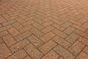 Sidewalk bricks with pattern figures