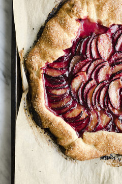 Plum galette