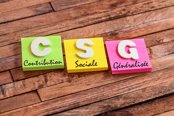 post-it acronyme : CSG