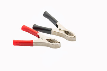 Tweezer, equipment, accessory, spare parts, for electronics and electrical on the white background.