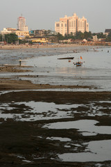 Naklejka premium Chowpatty Beach, Mumbai, India