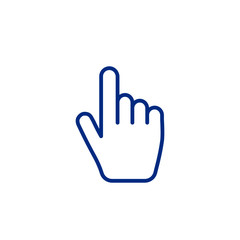 Obraz premium Hand click icon, linear vector