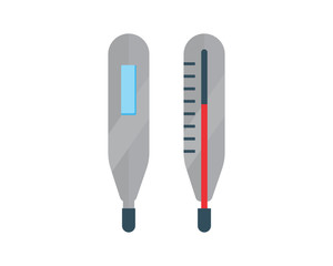 thermometer medical medicare pharmacy clinic image vector icon logo