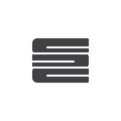 Stacked towels vector icon. filled flat sign for mobile concept and web design. Bath Towels simple solid icon. Symbol, logo illustration. Pixel perfect vector graphics