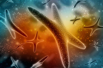 Obraz na płótnie Canvas 3d rendering chromosomes