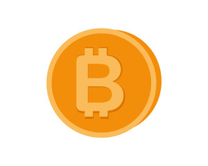 Bitcoin symbol  vector design.