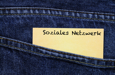 Soziales Netzwerk Visitenkartenaufdruck