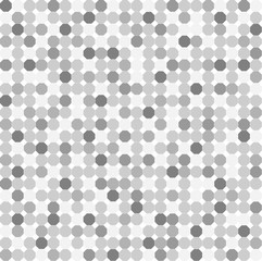 White and gray octagon abstract background. Seamless mosaic vector pattern. Grunge overlay texture random lines. Vector illustration