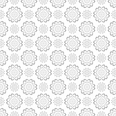 Gray seamless pattern on white background