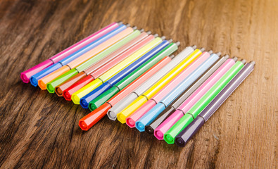 Assortment of colored pencils/Colored Drawing Pencils/Colored drawing pencils in a variety of colors