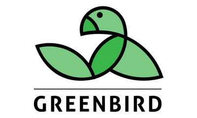 Green Bird Logo Icon Vogel
