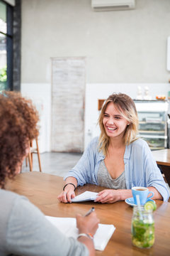 Woman At A Casual Job Interview