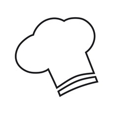 Vector illustration of a icon restaurant - chef's hat	