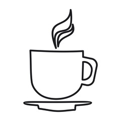 Vector illustration of a icon restaurant - cup	