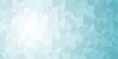 White Turquoise Low Poly Vector Background