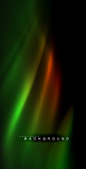 Neon glowing wave, magic energy and light motion background