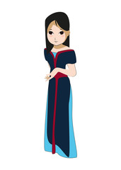 Fototapeta premium mulan fairy character anime beautiful girl