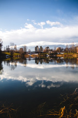 Bridge over lake - Color