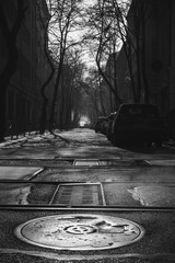 Street 1 - Black and White