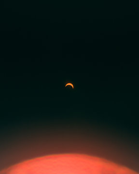 Surreal photo of a solar eclipse.