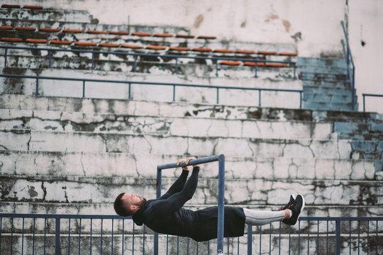 Sportsman Exercising
