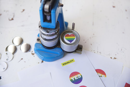 Concept for Marriage equality plebiscite vote in Australia