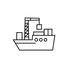 Shipping container icon