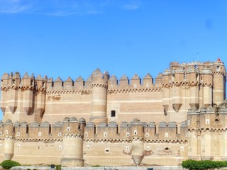 Castillo de Coca, pueblo de Segovia (Castilla y León, España)