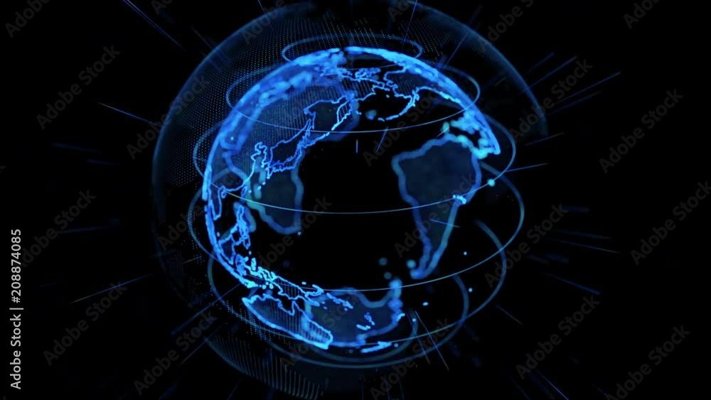Aufkleber global network concept. gui(graphical user interface).