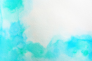 Abstract watercolor drawing on textured paper