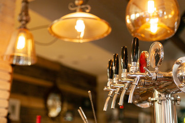 Beer tap in barse for bottling beverages