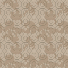 Military camouflage seamless pattern in green, beige and brown colors