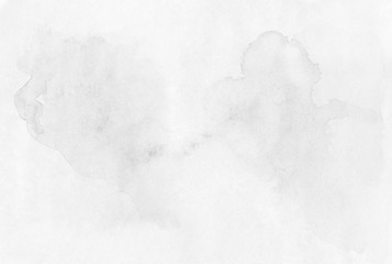White-grey hand paints watercolor colorful wet background on paper, watercolor texture for creative wallpaper or design art work.