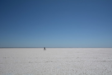 The largest salt lake of Europe "Elton"