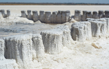 Crystals salt of Lake Elton