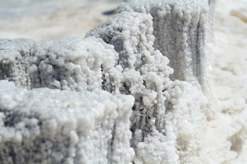 Crystals salt of Lake Elton