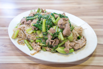 Taiwan traditional delicious stir-fried lamb in kaohsiung
