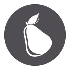 Vector illustration icon of a pear