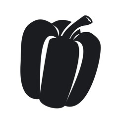 Vector illustration icon of a pepper