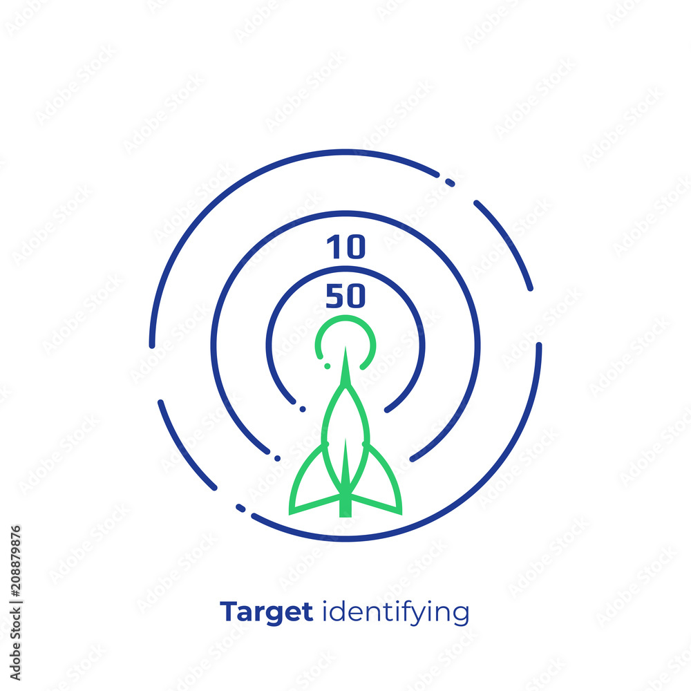 Poster line art darts. business target. team building. scalable vector icon in modern lineart style. outlin