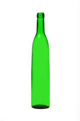 green bottle on white background