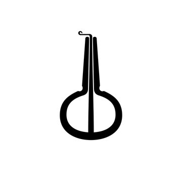 Mouth harp instrument icon