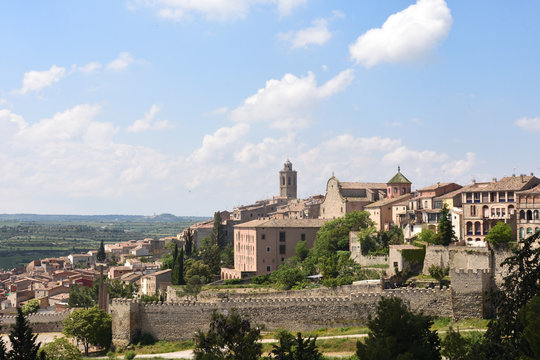 village of Cervera, La Segarra, LLeida province Catalonia Spain