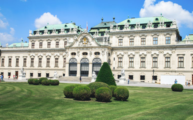 Obraz premium Belvedere palace in Wien, Austria