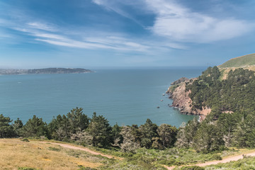 Fototapeta na wymiar California, San Francisco bay, view of the coast and the sea 