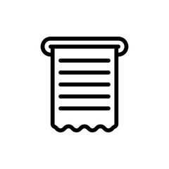 receipt icon vector illustration